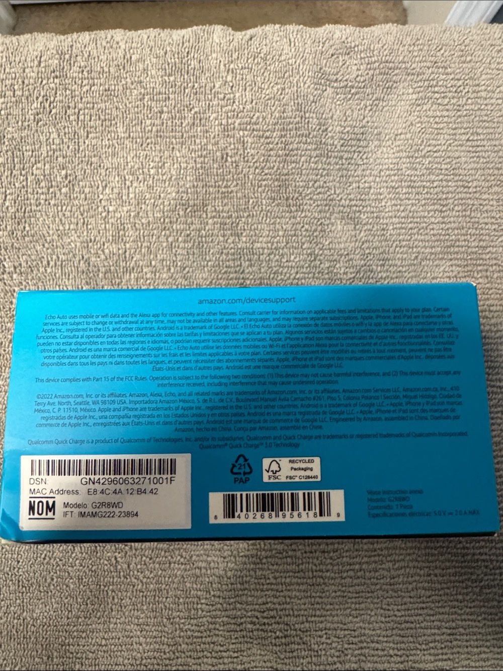 NIB Amazon Echo Auto Alexa Car Accessory - Picture 5 of 6